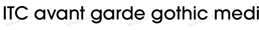 ITC avant garde gothic medium字体转换